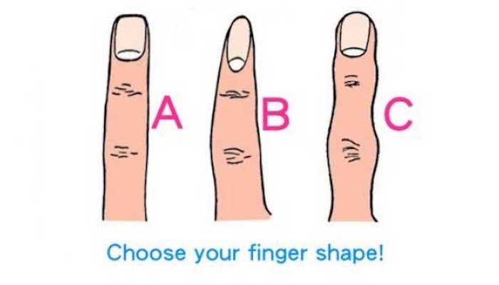 Three shapes of fingers can describe type of person you are
